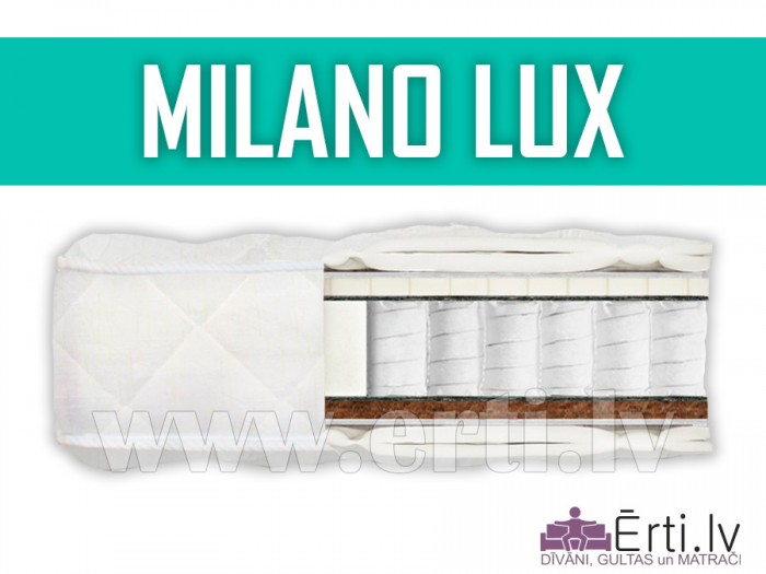 Milano Lux – Kvalitatīvs matracis ar lateksu un kokosa šķiedru