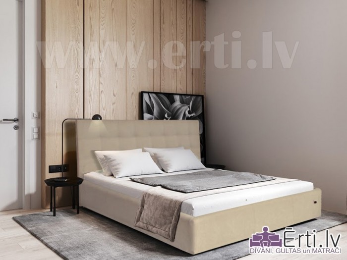 Chesterbed plus – Кровать из ткани или эко-кожи с пуговицами и бельевым ящиком Chesterbed plus – Кровать из ткани или эко-кожи с пуговицами и бельевым ящиком