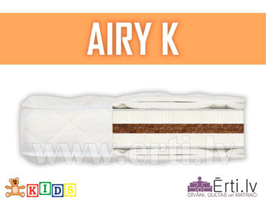 Airy K – Hipoalerģisks bērnu matracis ar kokosu