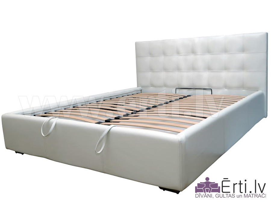 Кровать GERA – Кровать из ткани с бельевым ящиком