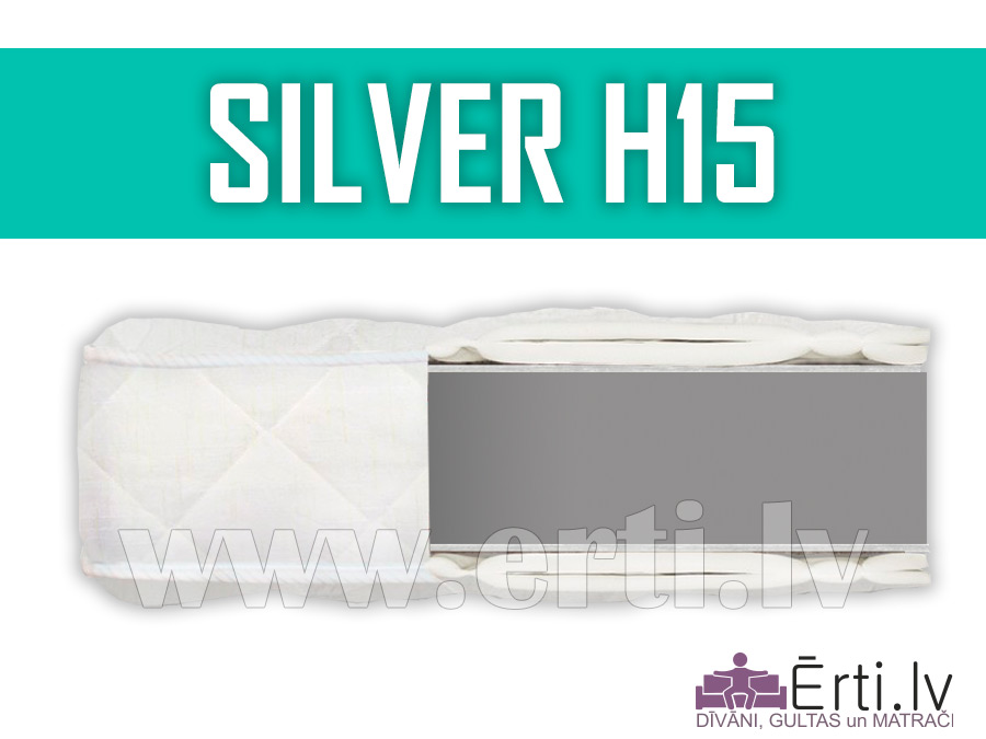 Silver H15 – Komfortabls bezatsperu matracis.