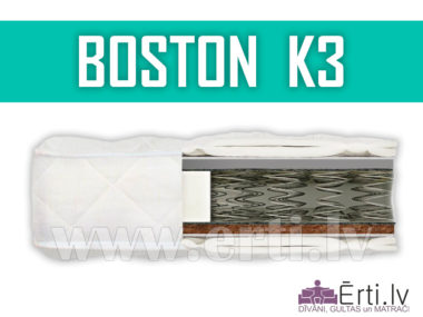 Boston K3 – Divpusējs ortopēdisks matracis ar kokosu