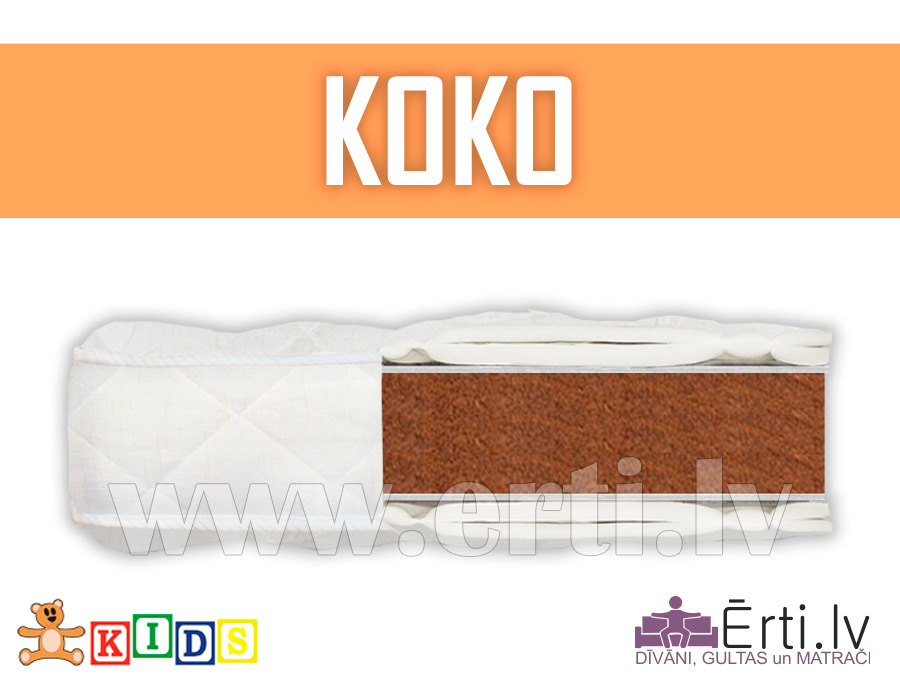 Koko – Hipoalerģisks kokosa matracītis bērniem