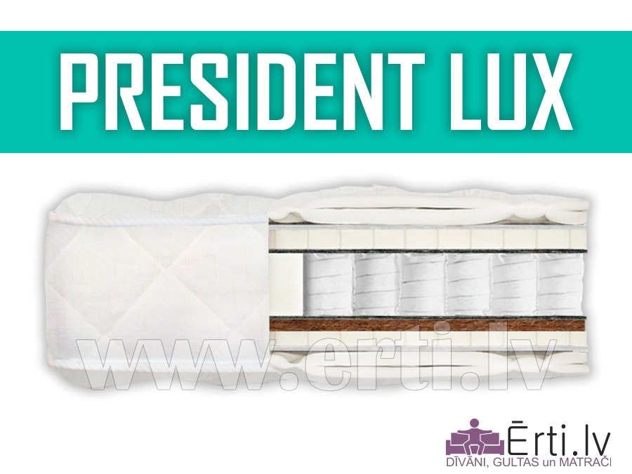 President LUX – Мягкий матрас с латексом и кокосовой койрой