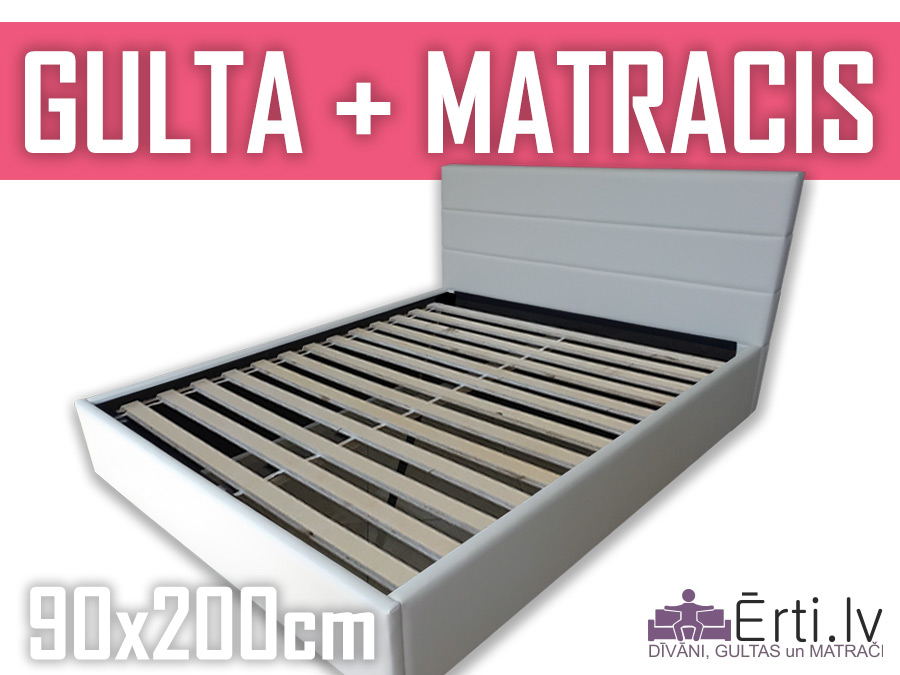 Gulta Horizont + matracis 90x200cm Gulta Horizont + matracis 90x200cm