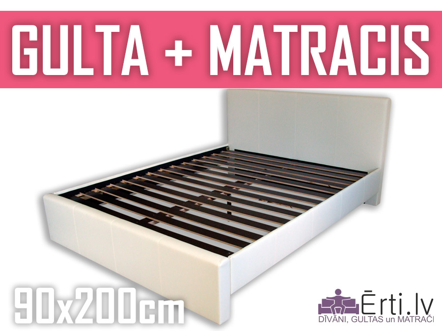 Gulta Melisa + matracis 90x200cm