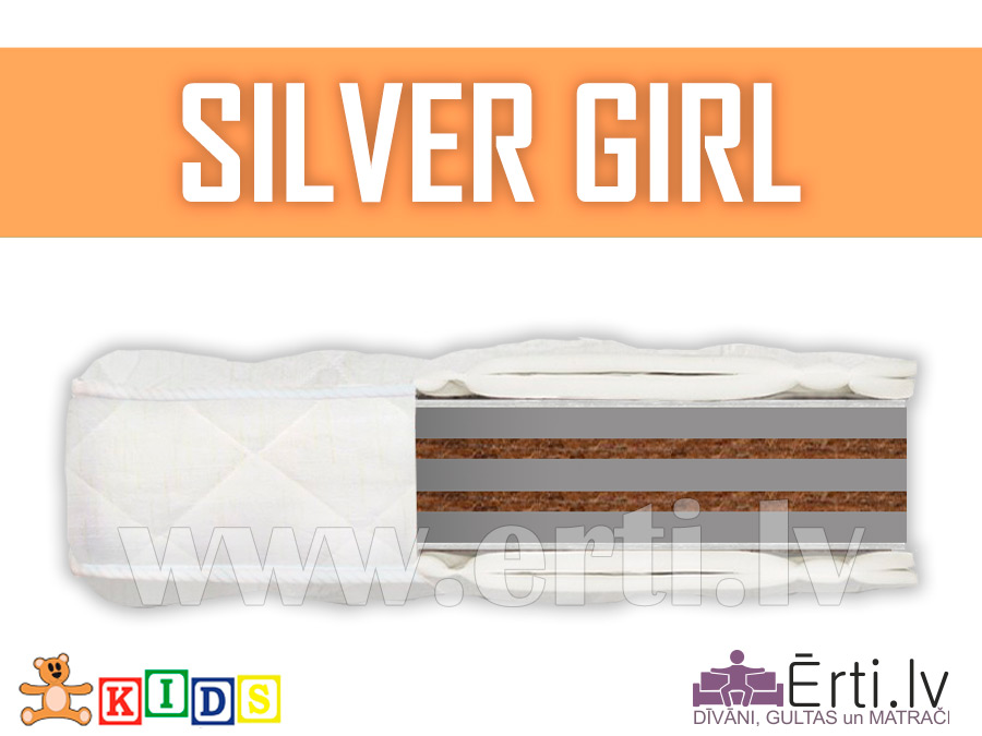 Silver Girl – Гипоаллергенный Детский Матрас С Кокосом