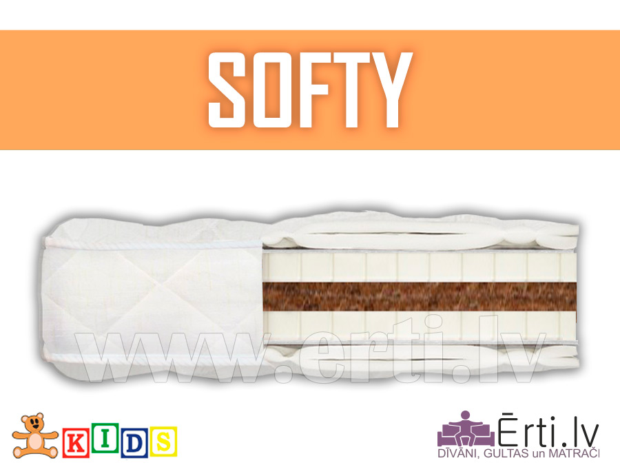 Softy – Dabīgs bērnu matracis ar kokosu un lateksu