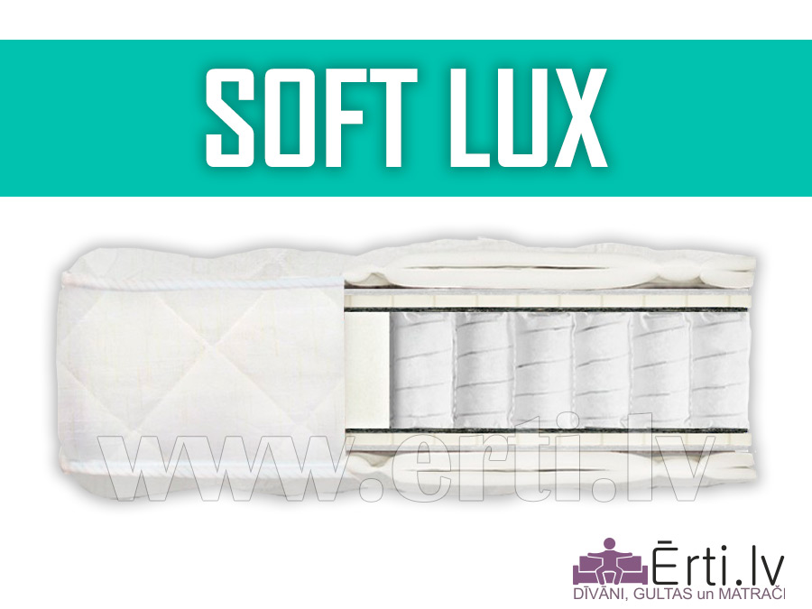 Soft Lux – Mīksts, anatomisks matracis ar lateksu no abām pusēm