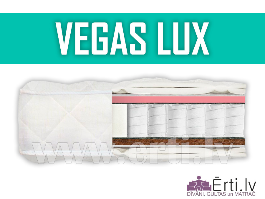Vegas Lux – Divpusējs ortopēdiskais matracis ar kokosu