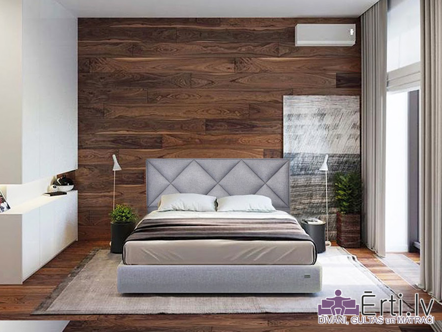 Leeds plus – Кровать из ткани или эко-кожи с бельевым ящиком Leeds plus – Кровать из ткани или эко-кожи с бельевым ящиком