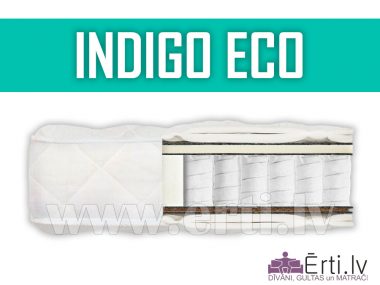 Indigo Eco – Ortopēdisks Pocket atsperu matracis ar kokosu