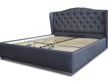 6685Retro – Eleganta auduma gulta ar veļaskasti