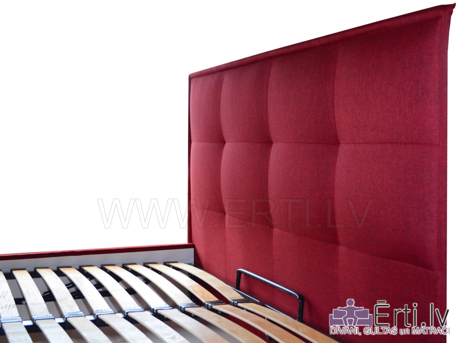 Кровать KVADRO – Кровать из ткани с бельевым ящиком