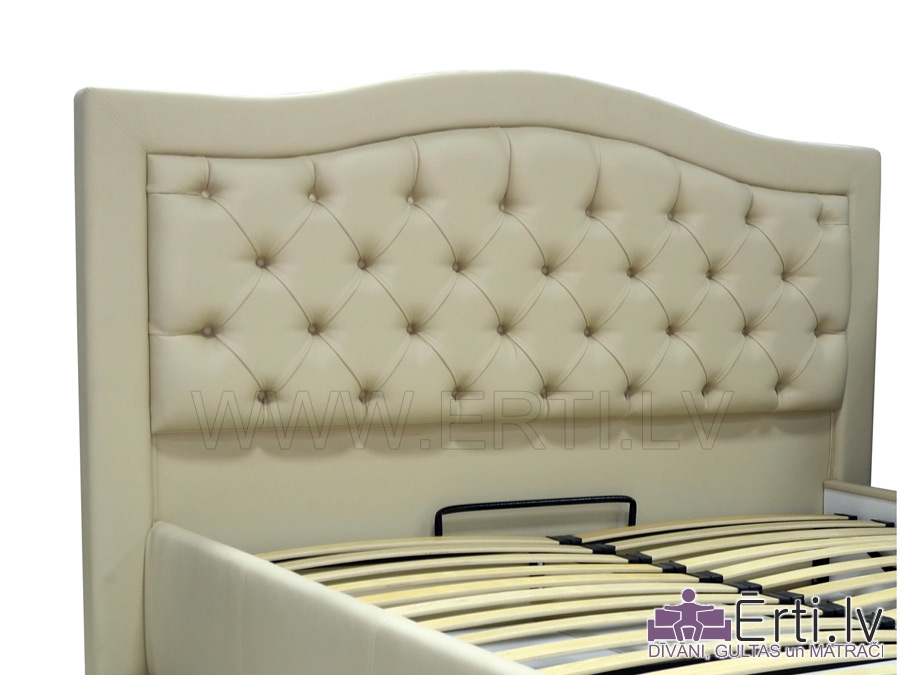 Кровать QUEEN – Кровать из ткани с бельевым ящиком