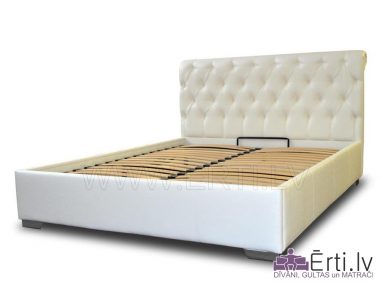 7133Gulta KLASIKO – Klasiska auduma gulta ar veļas kasti