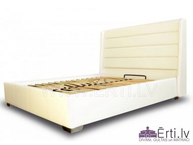 7111Gulta RIMO – Izsmalcināta un eleganta auduma vai eko-ādas gulta ar veļas kasti