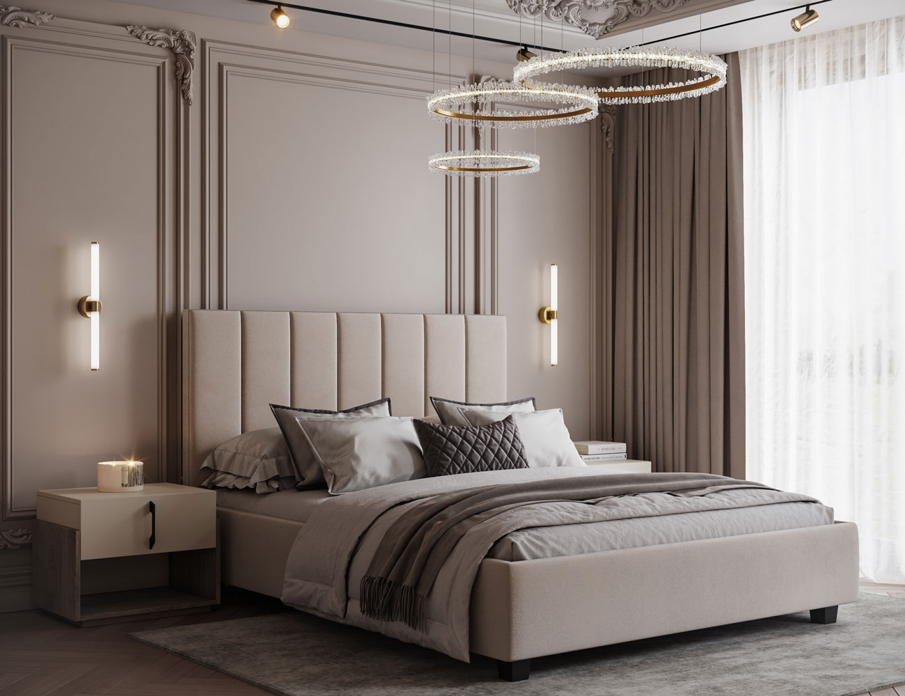 Кровать FANCY – современная кровать с ящиком для белья